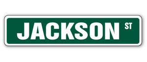 JACKSON Street Sign