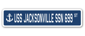 USS Jacksonville Ssn 699 Street Vinyl Decal Sticker
