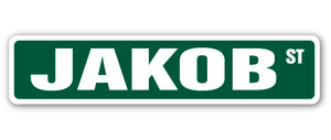 JAKOB Street Sign