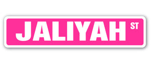 JALIYAH Street Sign