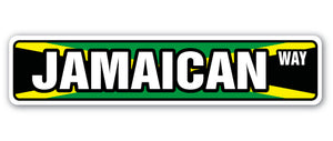 Jamaican Flag Street Vinyl Decal Sticker