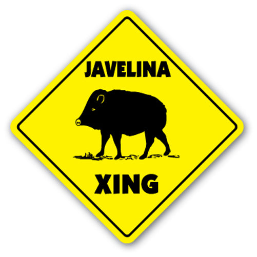 Javelina Crossing Vinyl Decal Sticker
