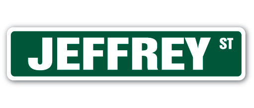 JEFFREY Street Sign