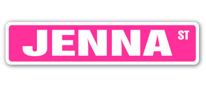 Jenna Street Vinyl Decal Sticker