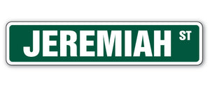 Jeremiah Street Vinyl Decal Sticker