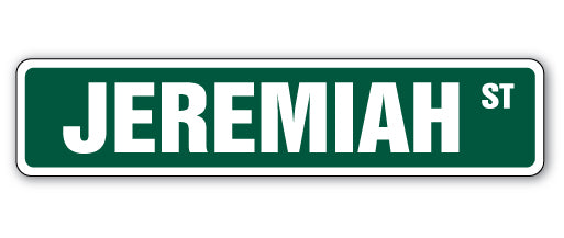 Jeremiah Street Vinyl Decal Sticker