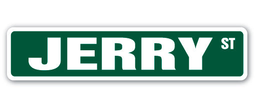 JERRY Street Sign