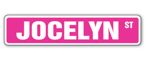 JOCELYN Street Sign