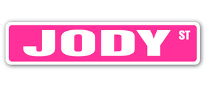 Jody Street Vinyl Decal Sticker