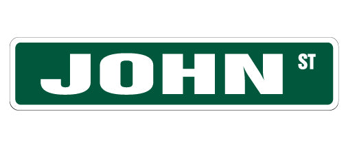 John Street Vinyl Decal Sticker