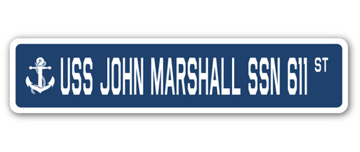 USS John Marshall Ssn 611 Street Vinyl Decal Sticker