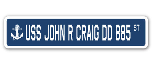 USS John R Craig Dd 885 Street Vinyl Decal Sticker