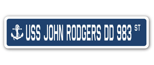 USS John Rodgers Dd 983 Street Vinyl Decal Sticker