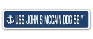USS John S Mccain Ddg 56 Street Vinyl Decal Sticker