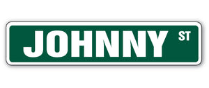 JOHNNY Street Sign