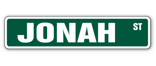 JONAH Street Sign