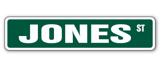 Jones Street Vinyl Decal Sticker