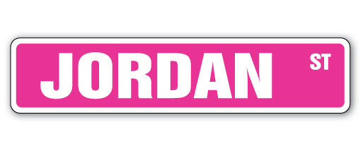 JORDAN Street Sign