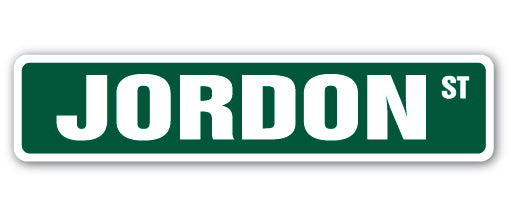 JORDON Street Sign