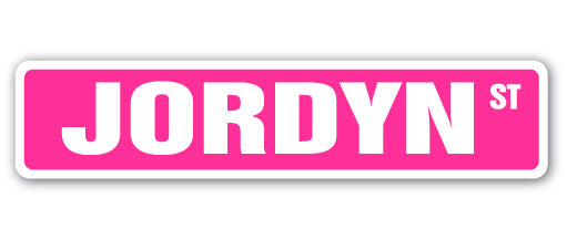 Jordyn Street Vinyl Decal Sticker