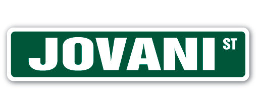 JOVANI Street Sign