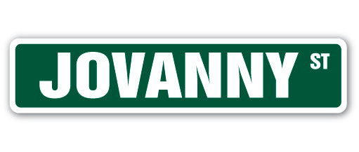 JOVANNY Street Sign