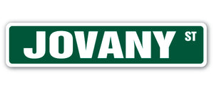 JOVANY Street Sign