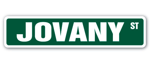 JOVANY Street Sign