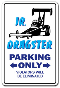 Jr. Dragster Vinyl Decal Sticker