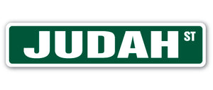 JUDAH Street Sign