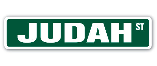 JUDAH Street Sign