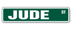 JUDE Street Sign