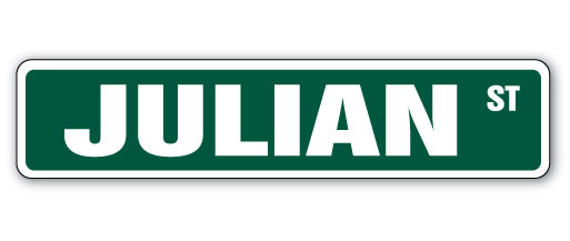 Julian Street Vinyl Decal Sticker