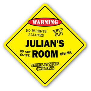 Julian's Room Vinyl Decal Sticker