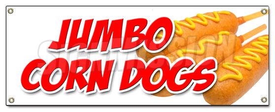 Jumbo Corn Dogs Banner