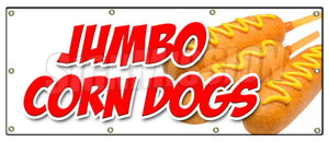 Jumbo Corn Dogs Banner