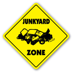 Junkyard Zone Vinyl Decal Sticker