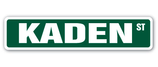 KADEN Street Sign