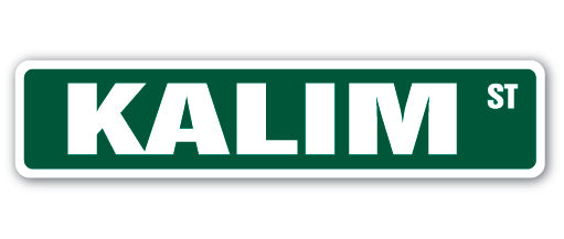 KALIM Street Sign