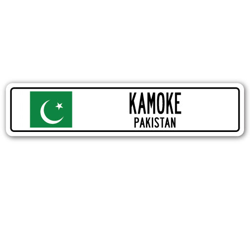 KAMOKE, PAKISTAN Street Sign