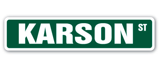 KARSON Street Sign