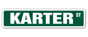 KARTER Street Sign