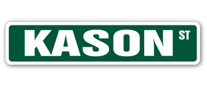 KASON Street Sign