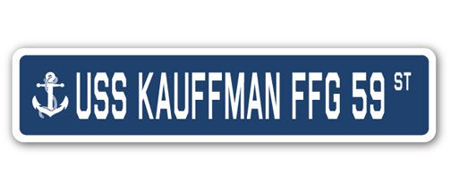 USS Kauffman Ffg 59 Street Vinyl Decal Sticker