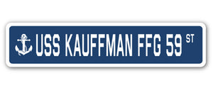 USS Kauffman Ffg 59 Street Vinyl Decal Sticker