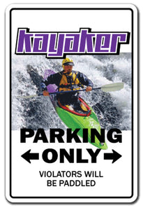 Kayaker Vinyl Decal Sticker