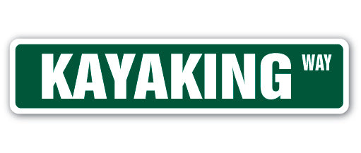 Kayaking Street Vinyl Decal Sticker