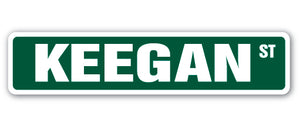 KEEGAN Street Sign