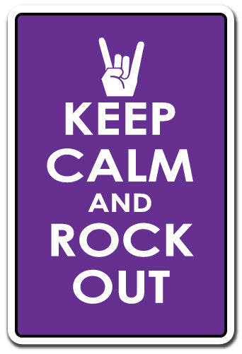 Keep Calm And Rock Out Vinyl Decal Sticker