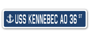 USS Kennebec Ao 36 Street Vinyl Decal Sticker